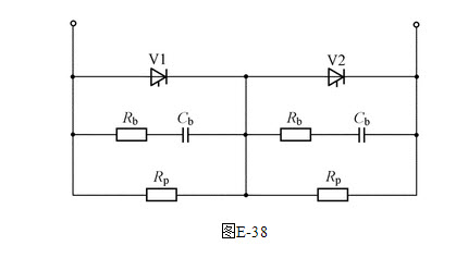 [問答題] 繪圖題:畫出兩個串聯晶閘管均壓及阻容保護的電路圖.